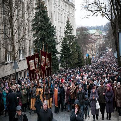 Хресна хода у Львові 15 березня 2015